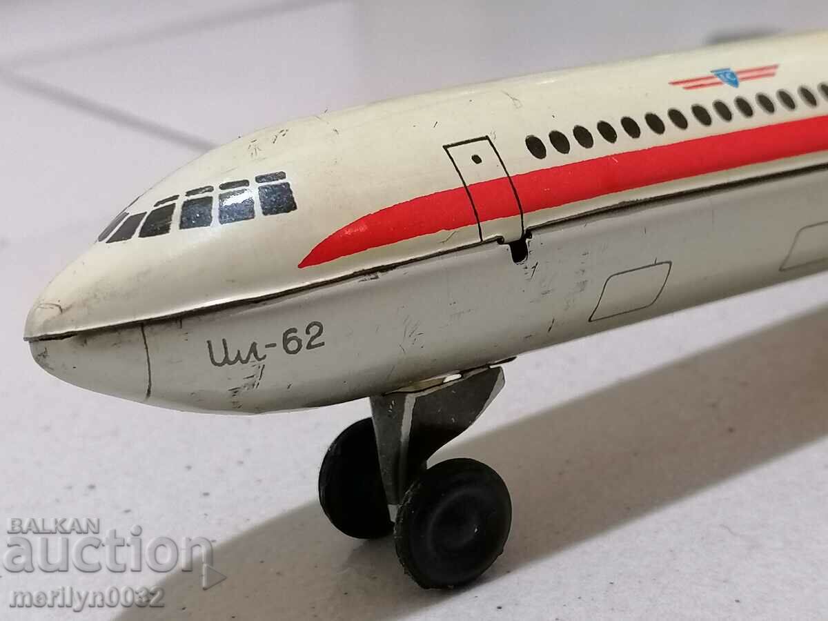 Delivery of Children's sheet metal toy plane Il-62 70s NRB
