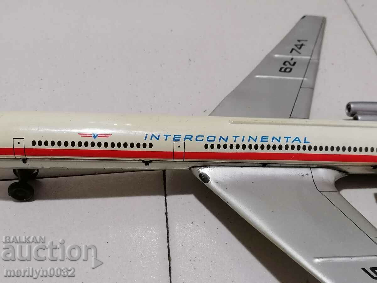 Children's sheet metal toy plane Il-62 70s NRB - 7