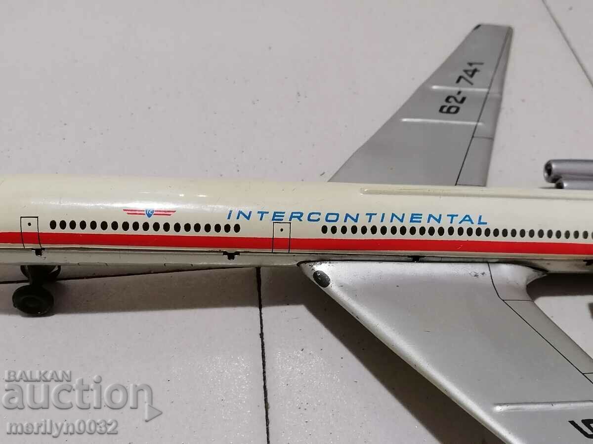 Avion de jucărie din tablă pentru copii Il-62 anii 70 NRB - 7