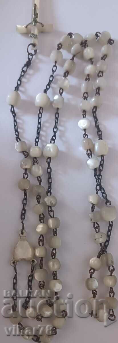 Auction Old rosary with mother of pearl Auction Old rosary with mother of pearl