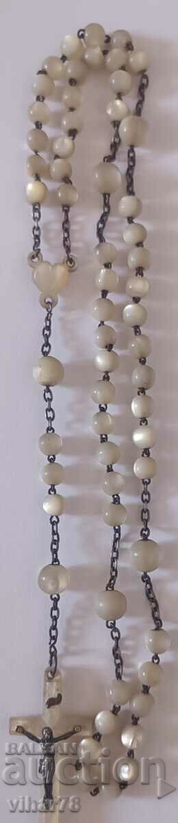 Old rosary with mother of pearl - 5