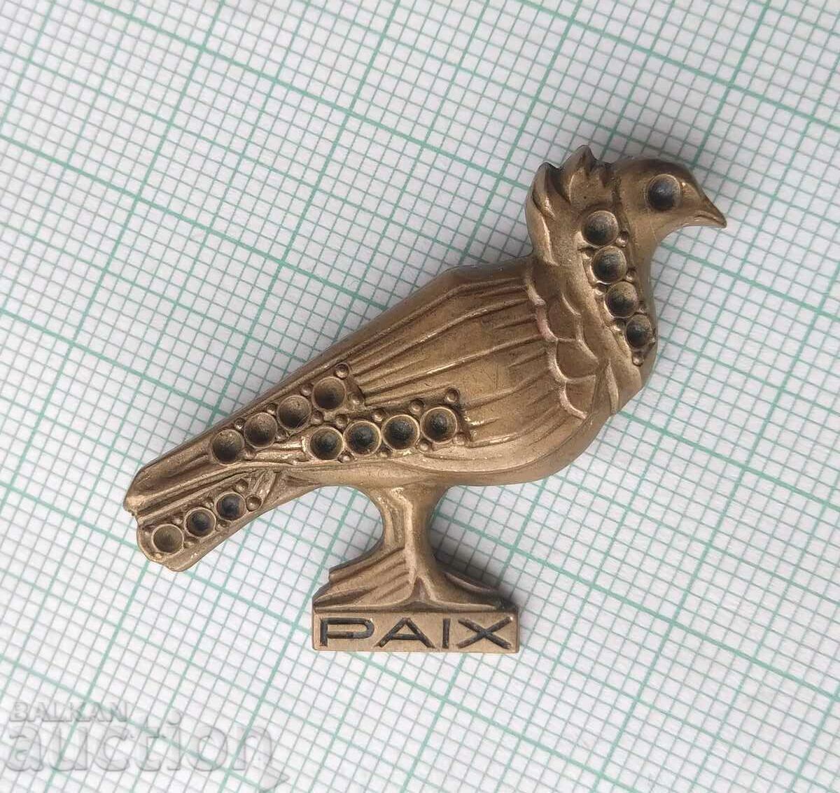 Auction 15745 Badge - France Peace dove Auction 15745 Badge - France Peace dove