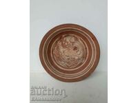 Old ceramic plate, Trojan pottery
