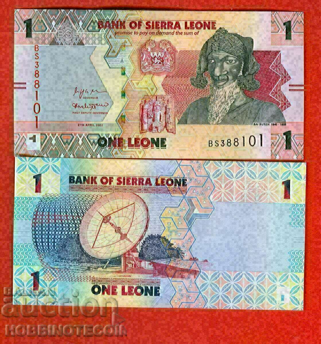 СИЕРА ЛЕОНЕ SIERRA LEONE 1 issue 2022 НОВИ UNC