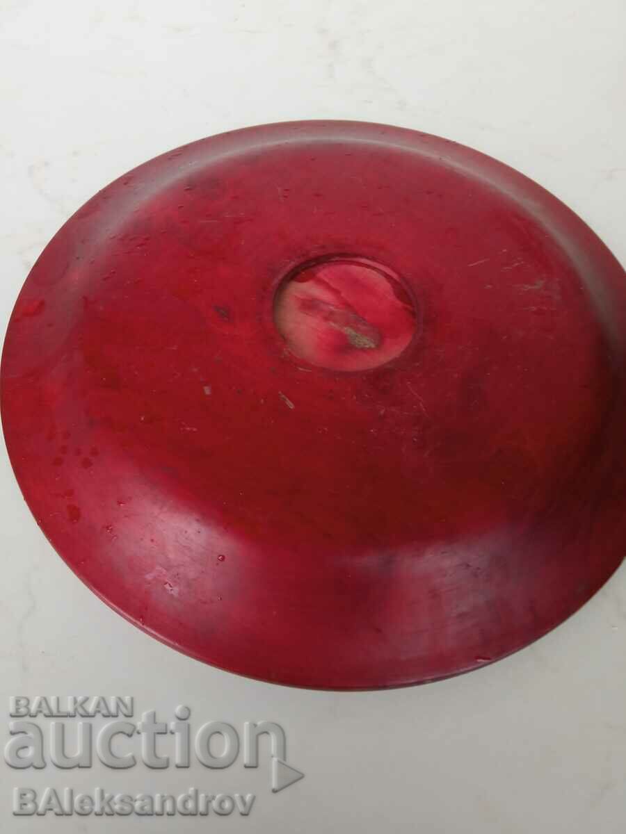 Wood carving plate with brass studs - 7 Wood carving plate with brass studs - 7