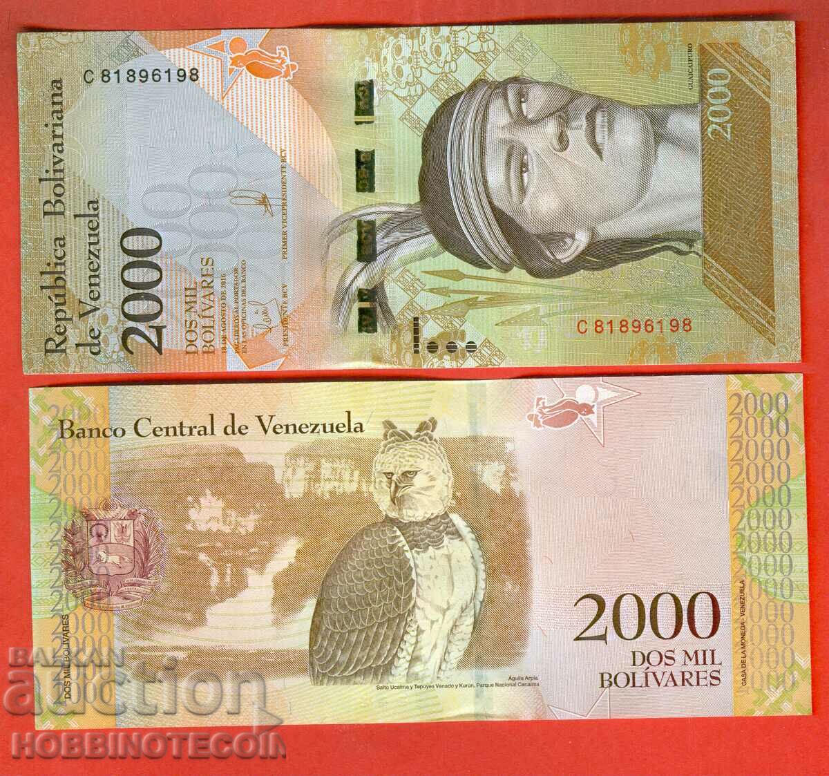 VENEZUELA VENEZUELA 2000 Bolivar issue 18 08 2016 NEW UNC