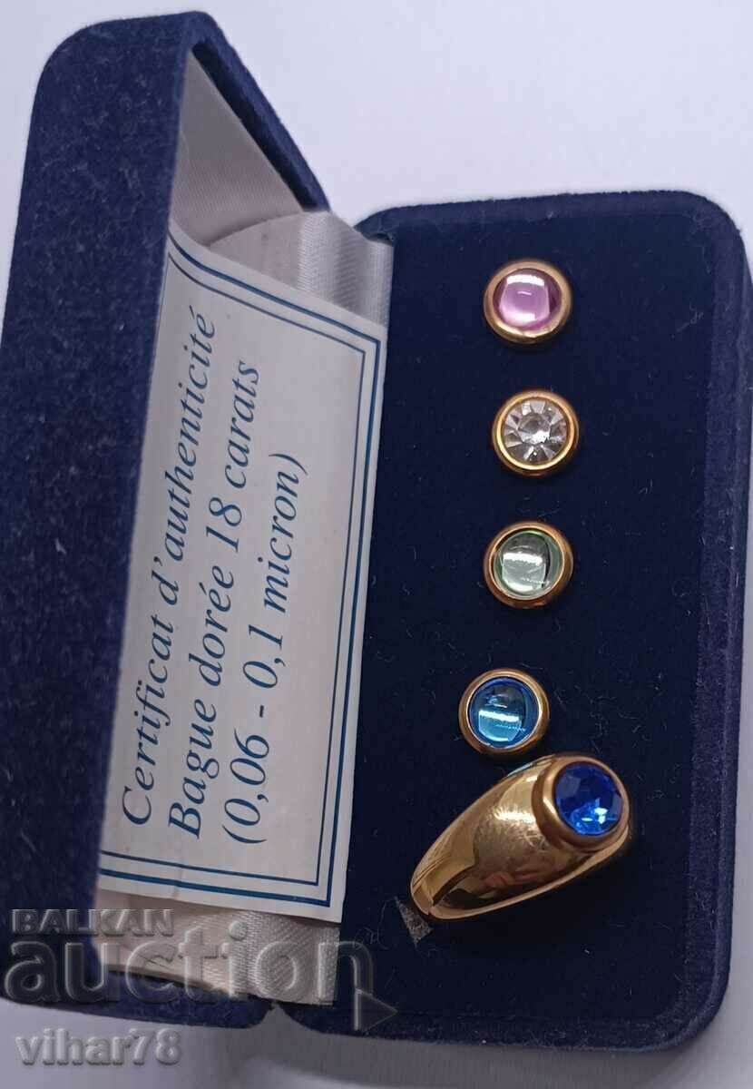 Auction Women's ring with interchangeable stones Auction Women's ring with interchangeable stones