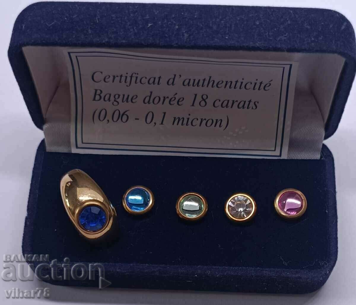 Delivery of Women's ring with interchangeable stones Delivery of Women's ring with interchangeable stones