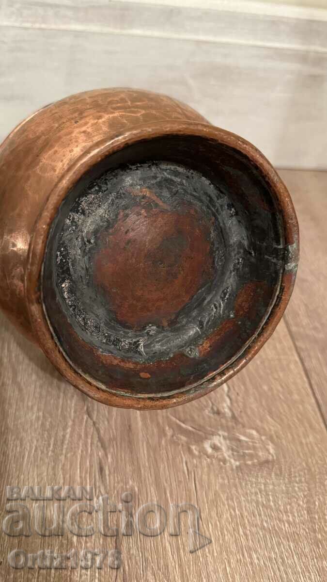 Solid French copper basket, forged, 1900, marked! - 7 Solid French copper basket, forged, 1900, marked! - 7