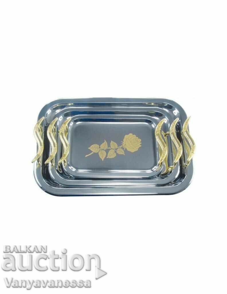 Serving trays 3 pcs. Bohmann BH 6933, Stainless stoma - 5 Serving trays 3 pcs. Bohmann BH 6933, Stainless stoma - 5