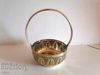 Old Silver Plated Bowl-Basket