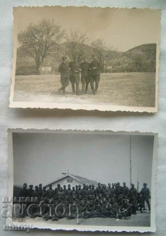 Fotografie veche mică - ofițeri de rezervă în corp - Iugoslavia, 1942
