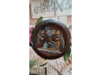 Placă decorativă din alamă din Egipt