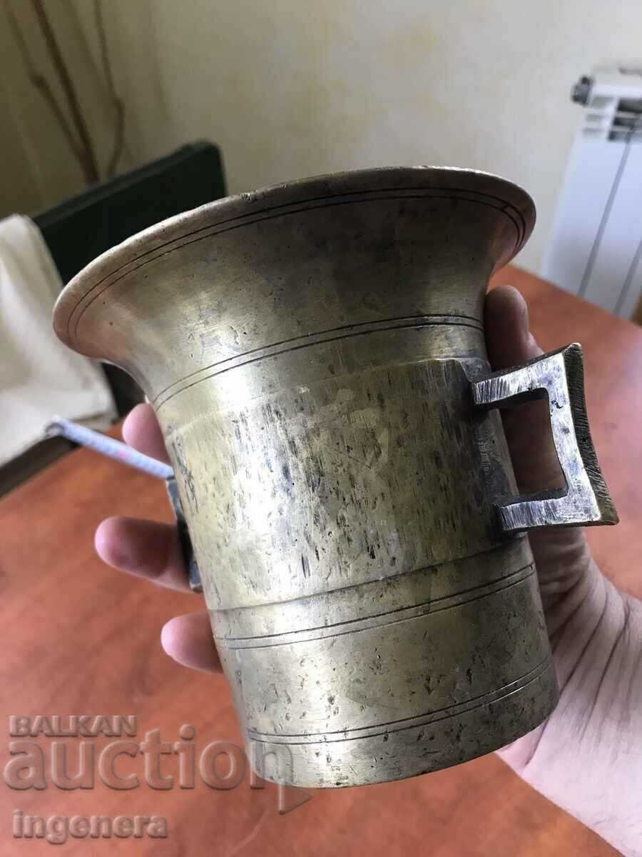 MORTAR LARGE SOLID BRONZE WEIGHTING 1750 GR. - 6 MORTAR LARGE SOLID BRONZE WEIGHTING 1750 GR. - 6