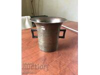 MORTAR LARGE SOLID BRONZE WEIGHTING 1750 GR.