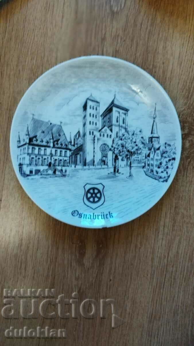 Decorative plate from Osnabrug Germany.