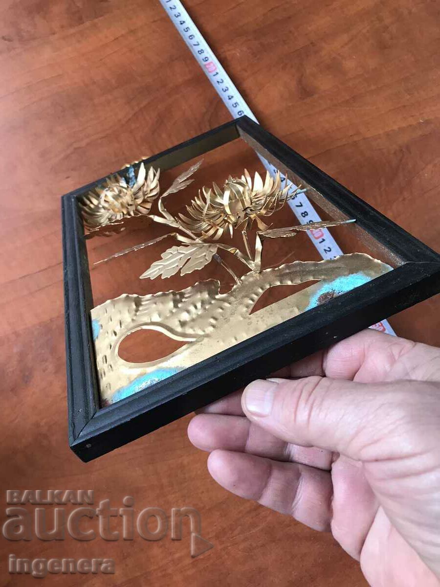 BRASS WALL PANEL OPENLET FRAME NEW - 5 BRASS WALL PANEL OPENLET FRAME NEW - 5