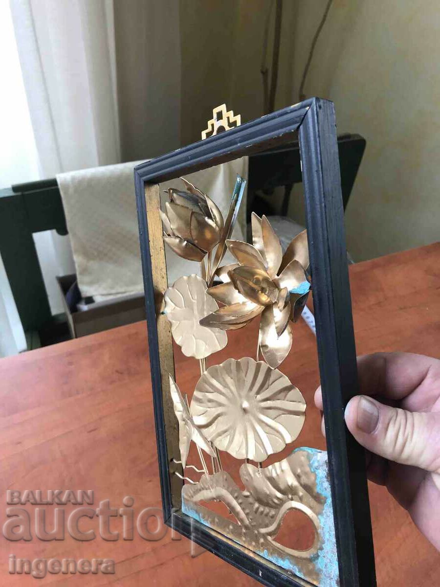 BRASS WALL PANEL OPENLET FRAME NEW - 5 BRASS WALL PANEL OPENLET FRAME NEW - 5