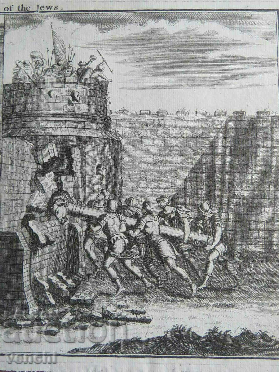 Delivery of 1750 - ENGRAVING - THE JEWISH WAR - ORIGINAL Delivery of 1750 - ENGRAVING - THE JEWISH WAR - ORIGINAL