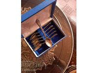 Antique Deep Silver Plated Melchior Cutlery Set