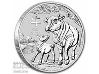 1 oz. argint lunar „Anul tigrului” 2022