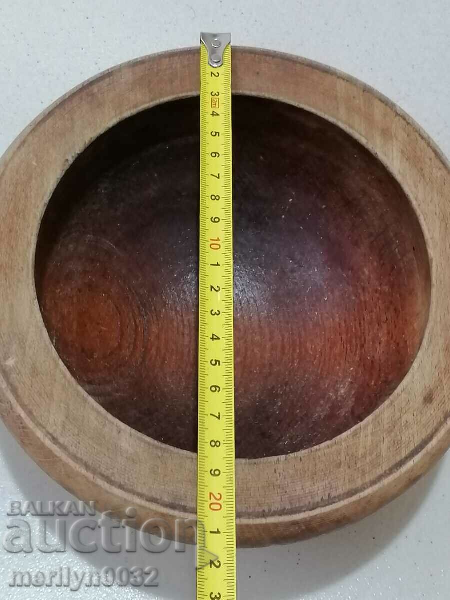 Antique wooden mortar bowl - 5 Antique wooden mortar bowl - 5