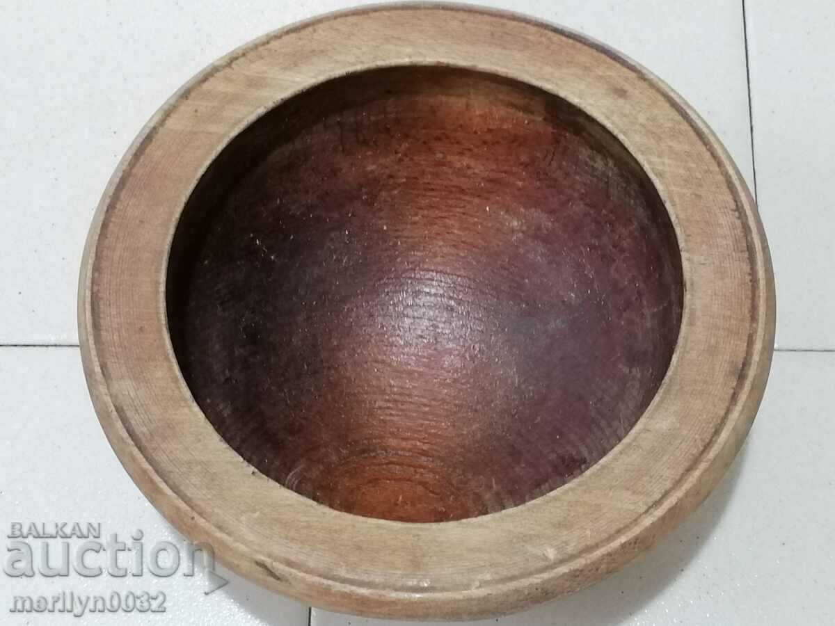 Antique wooden mortar bowl - 7 Antique wooden mortar bowl - 7