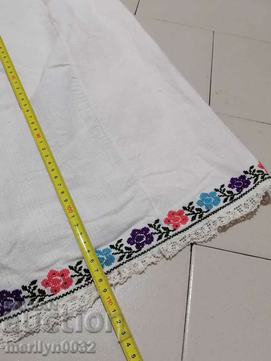 Cămașă bătrână broderie manuală chenar șezlong costum sukman - 5 Cămașă bătrână broderie manuală chenar șezlong costum sukman - 5