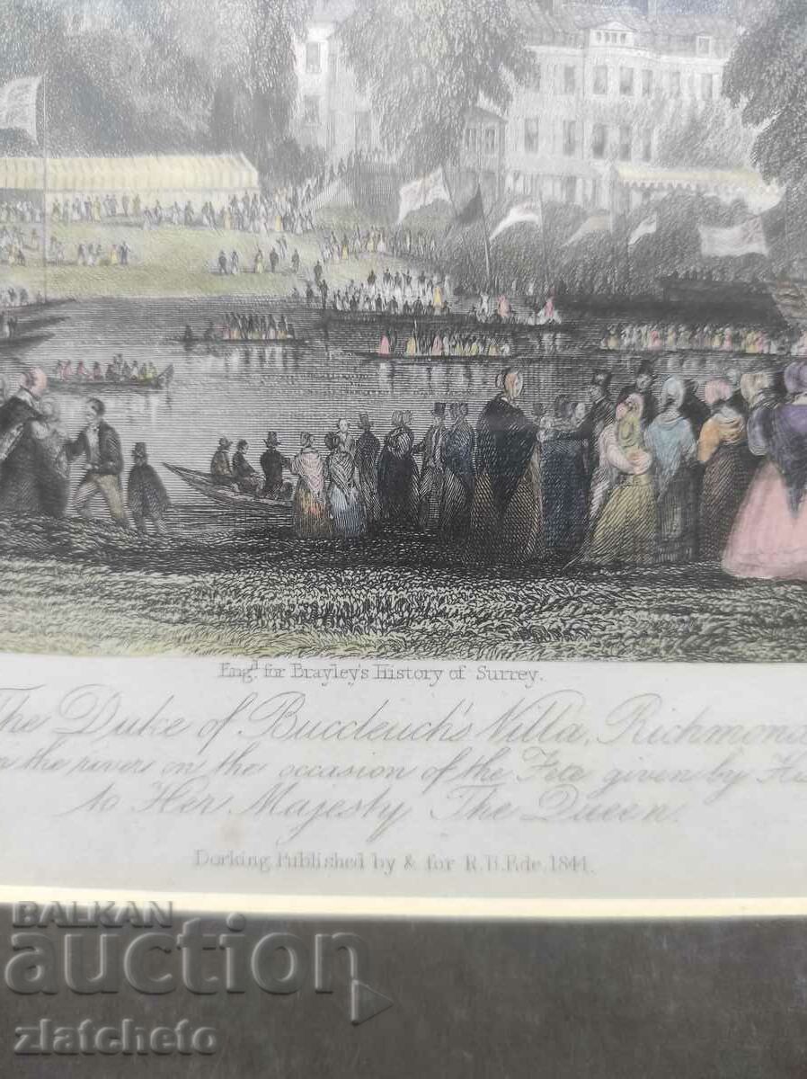 Auction Old English engraving /10 Auction Old English engraving /10