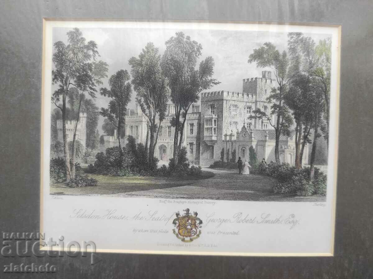 Old English engraving /13 with price 50.00 BGN | € 25.56 Old English engraving /13 with price 50.00 BGN | € 25.56