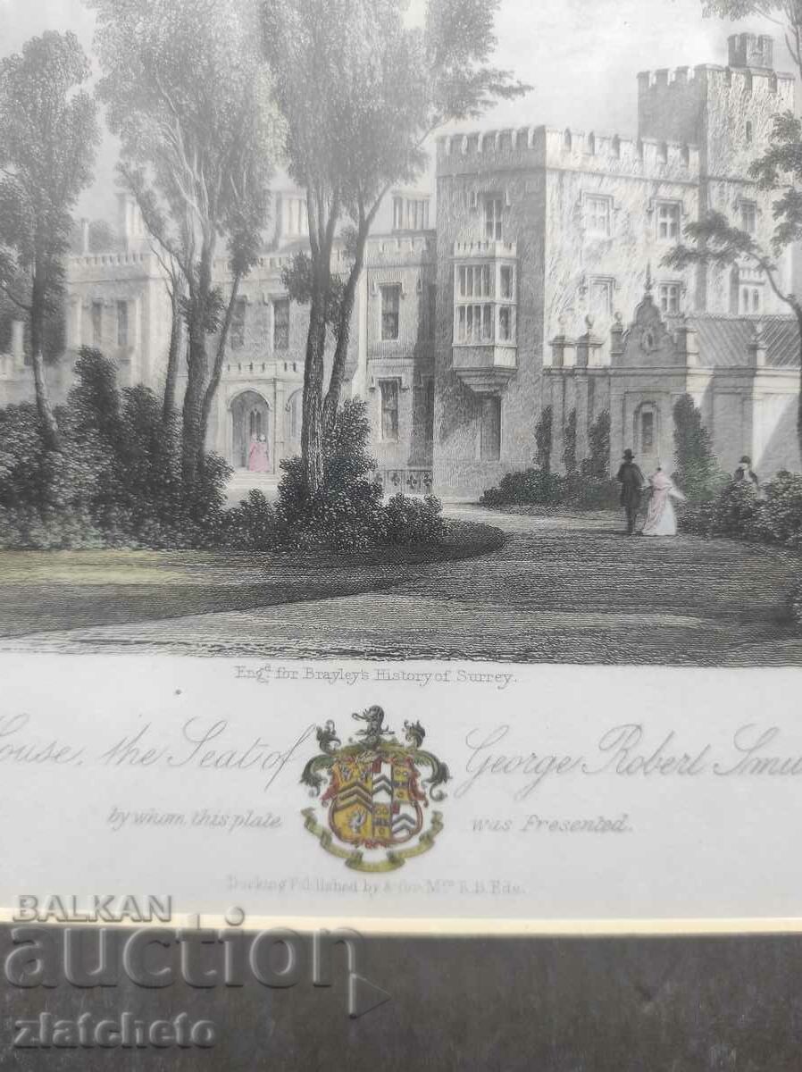 Auction Old English engraving /13 Auction Old English engraving /13