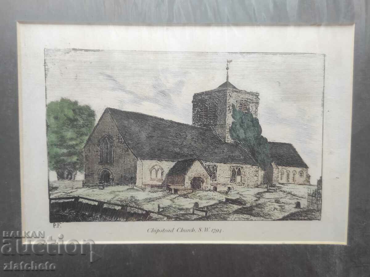 Old English engraving /14 with price 80.00 BGN | € 40.90
