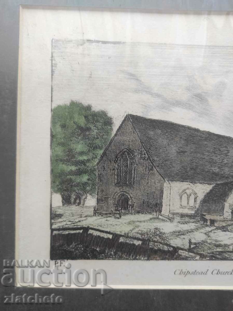 Auction  Old English engraving /14