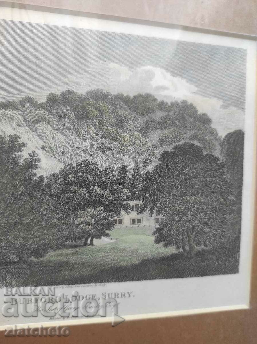 Delivery of Old English engraving /20 Delivery of Old English engraving /20