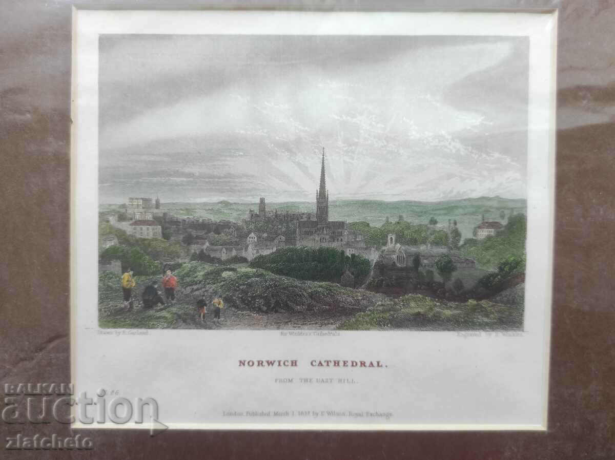 Old English engraving /25 with price 20.00 BGN | € 10.23