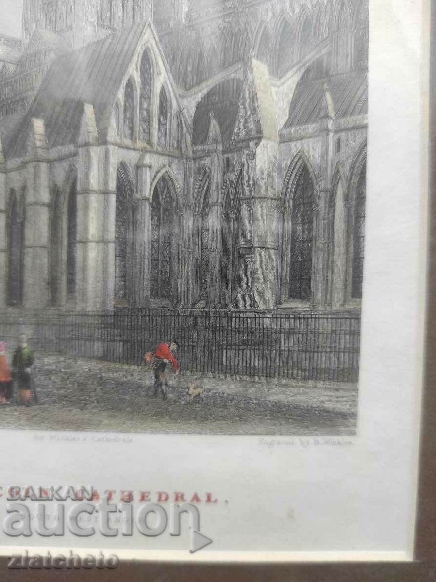 Auction Old English engraving /28 Auction Old English engraving /28