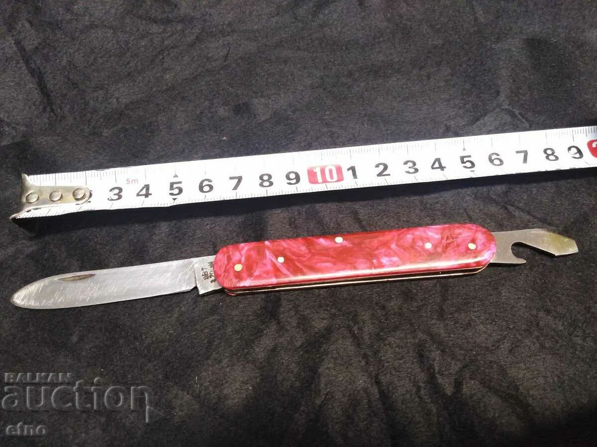 POCKET KNIFE - LARGE THORN WITH PINK CHIREN