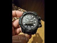 Мъжки часовник CASIO G-Shock  черен безел и кайшка.