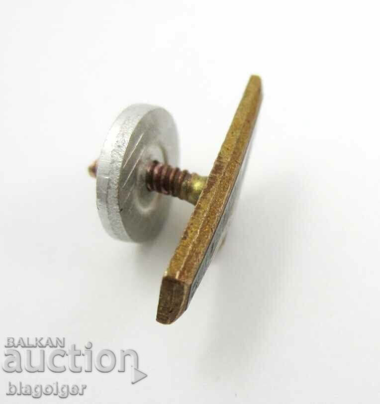 Old Football Badge-Locomotive-Enamel-Screw - 5 Old Football Badge-Locomotive-Enamel-Screw - 5