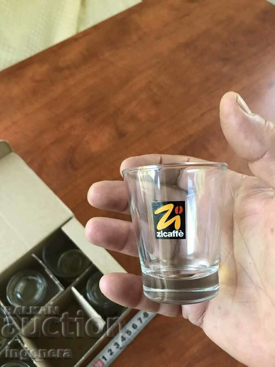 GLASS ZICAFFE ESPRESSO GLASS NEW 6 PCS.SERVICE with price 12.00 BGN | € 6.14