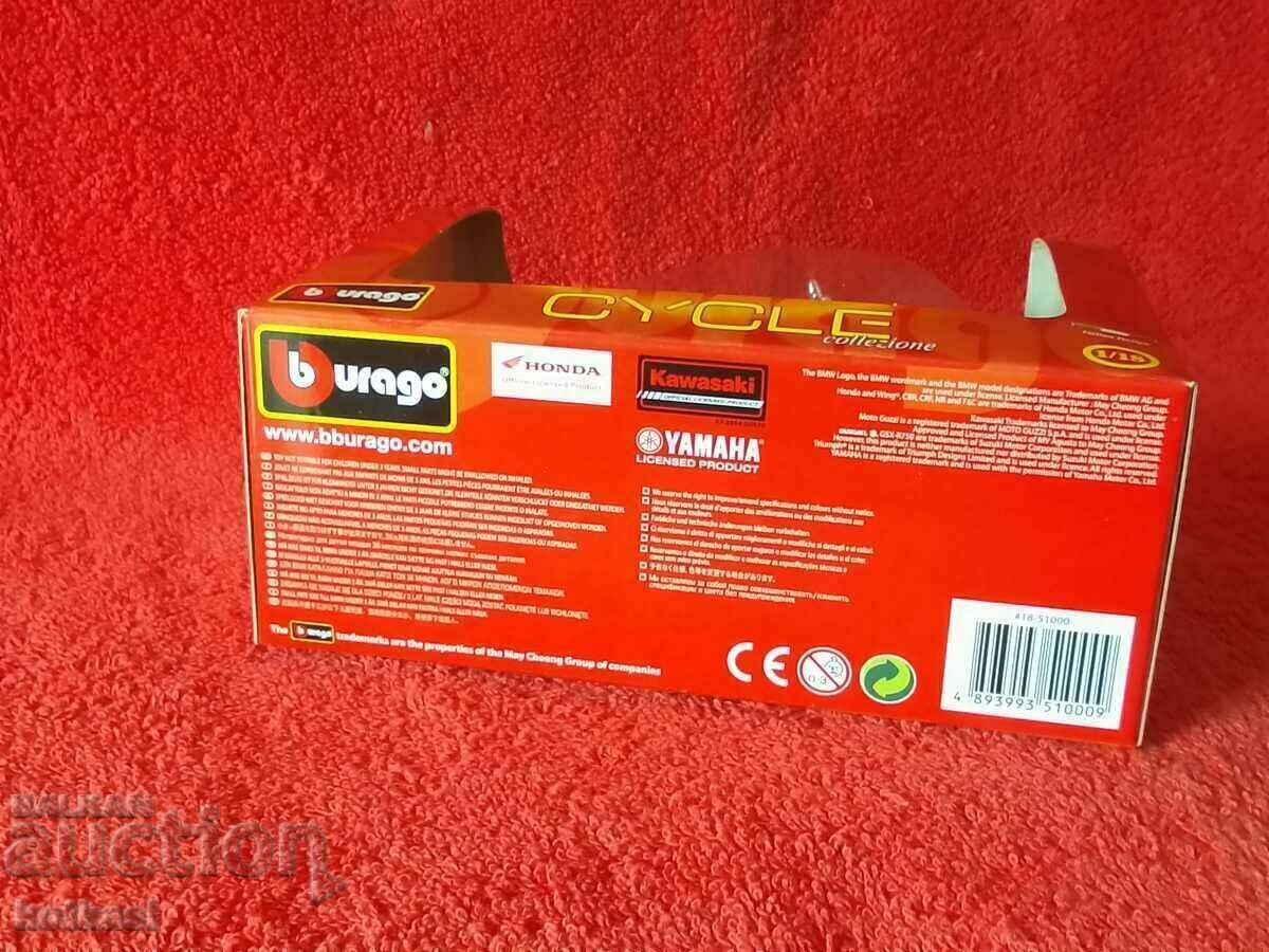 Old burago model YAMAHA Road Star 1/18 motor in box - 6 Old burago model YAMAHA Road Star 1/18 motor in box - 6