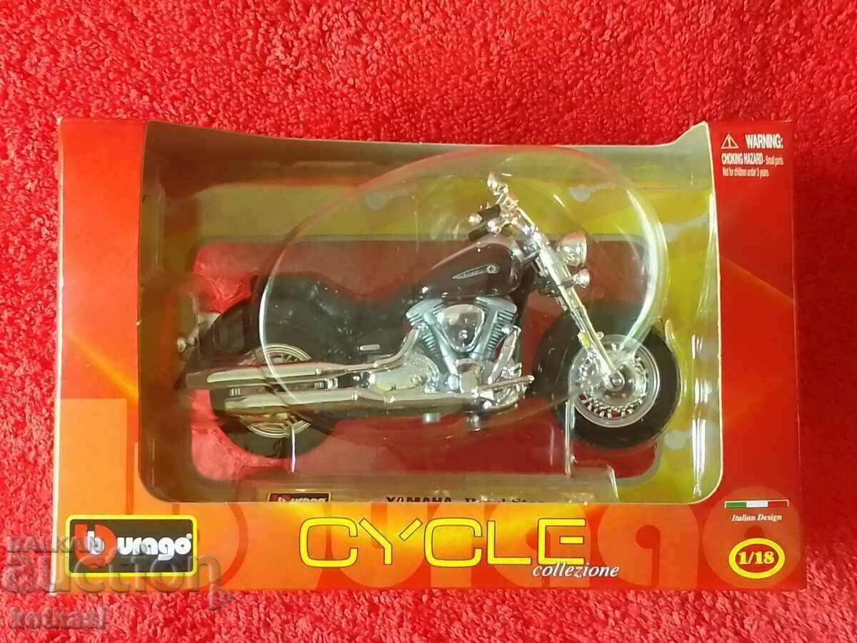 Old burago model YAMAHA Road Star 1/18 motor in box Old burago model YAMAHA Road Star 1/18 motor in box
