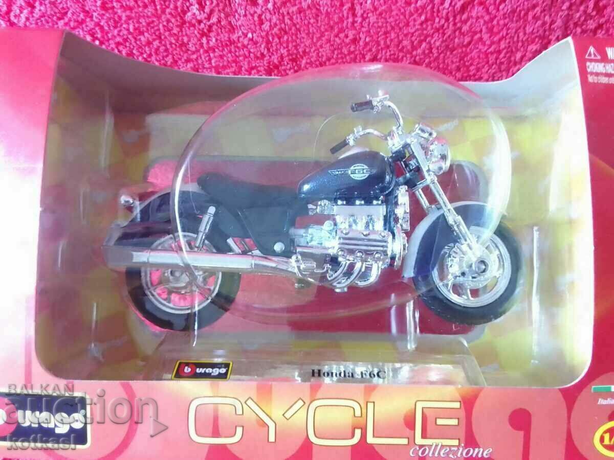 Old model burago Motor Honda F6C 1/18 in box - 5