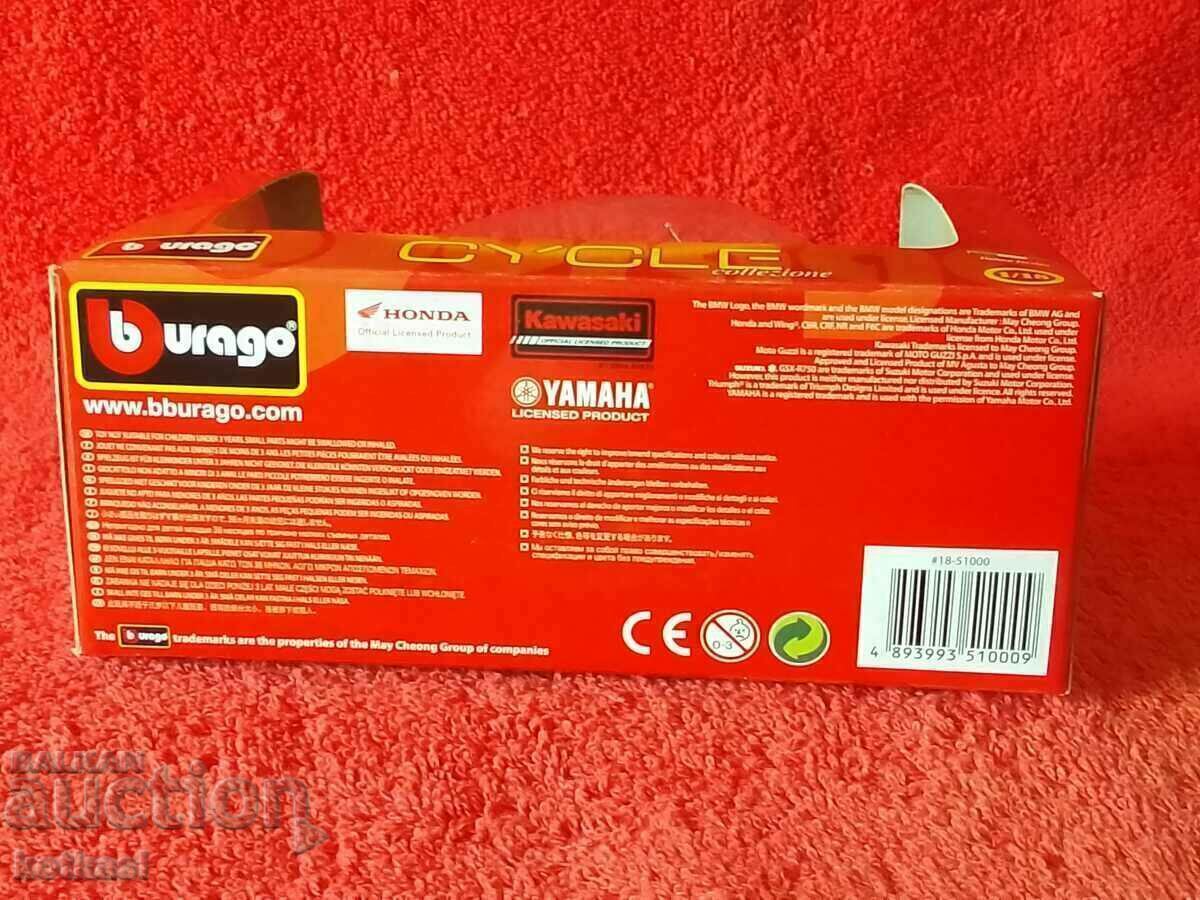 Old model burago Motor Honda F6C 1/18 in box - 7