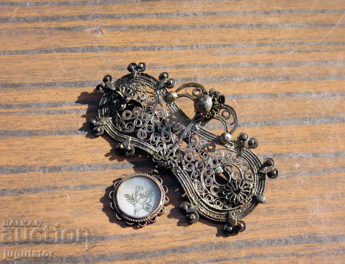 Bulgarian Renaissance folklore silver jewelry filigree - 5 Bulgarian Renaissance folklore silver jewelry filigree - 5