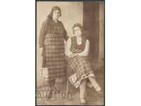 Φωτοχάρτης - ηθογραφία - γυναίκες με λαϊκές φορεσιές - 1927
