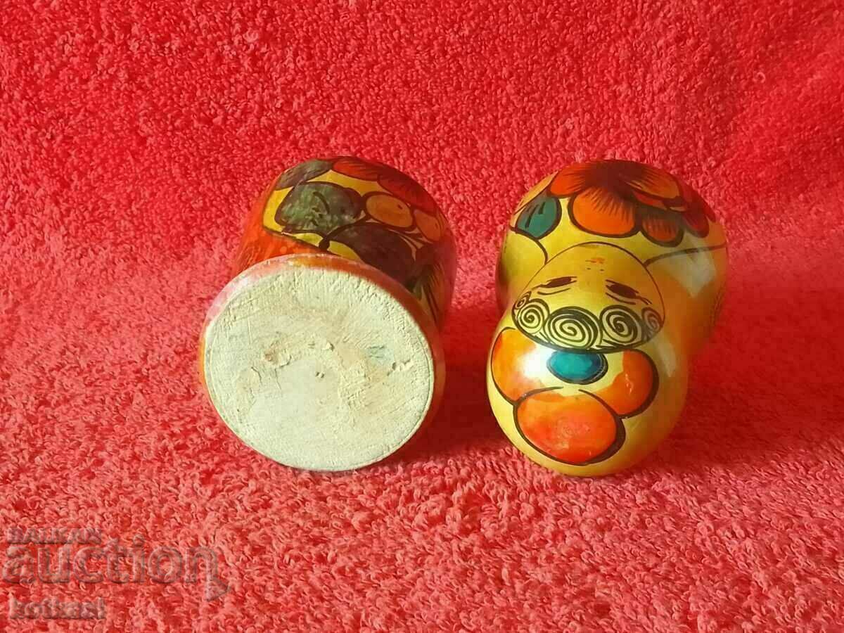 Old wooden figure doll Matryoshka - 7 Old wooden figure doll Matryoshka - 7