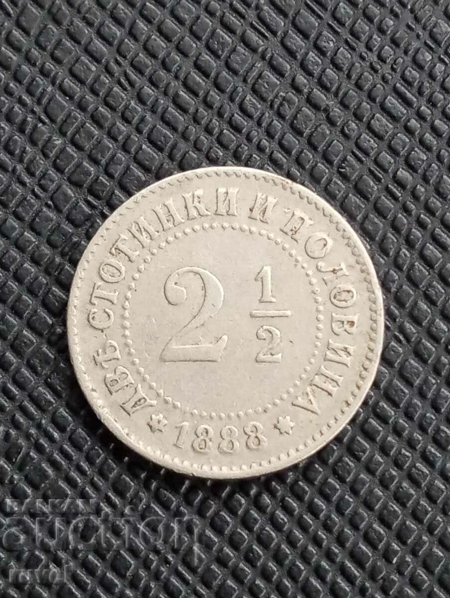 2,1/2 Centi 1888 2,1/2 Centi 1888