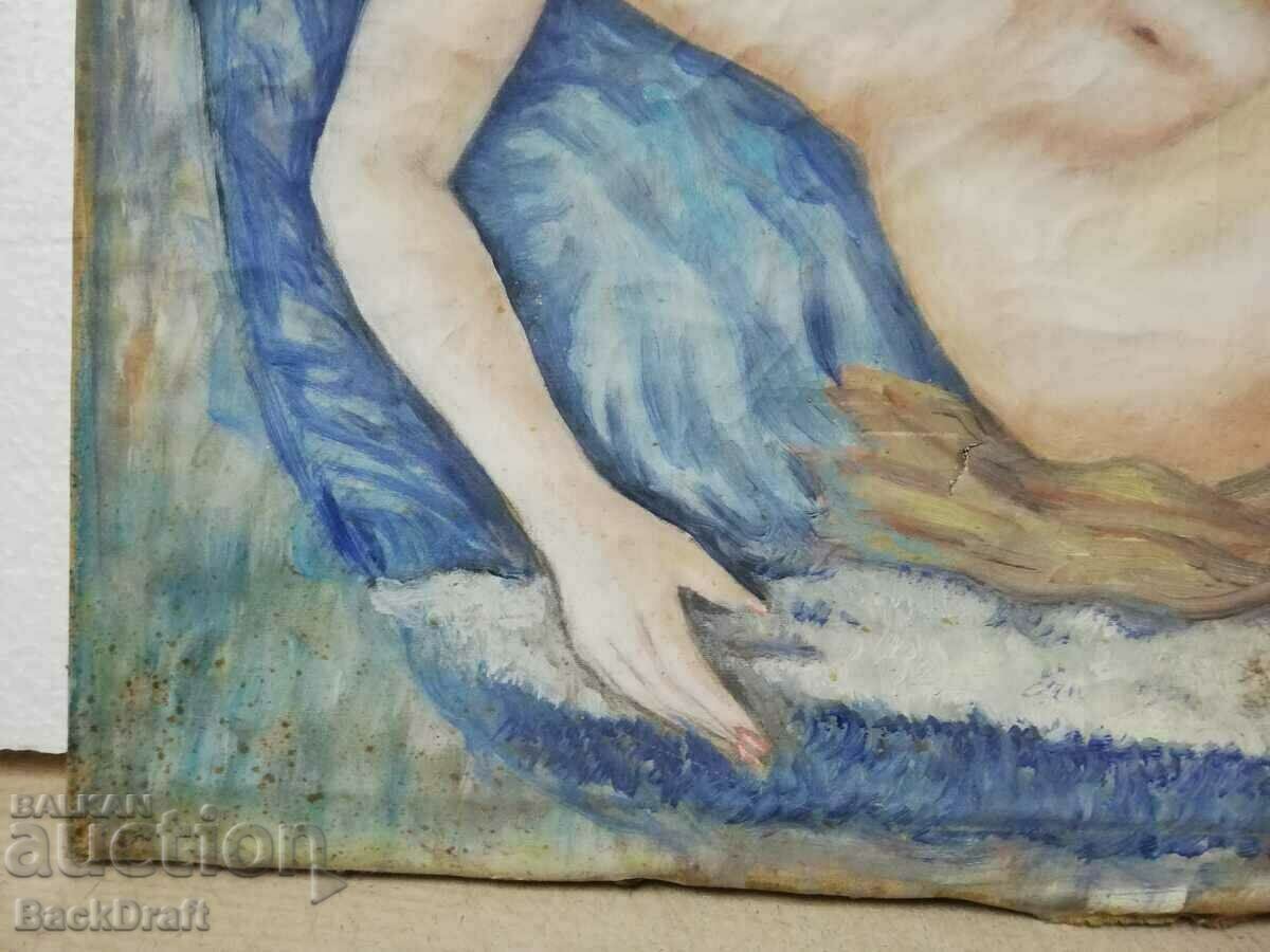 Old Oil Painting Canvas Erotica Nude Female Body with price 255.00 BGN | € 130.38 Old Oil Painting Canvas Erotica Nude Female Body with price 255.00 BGN | € 130.38