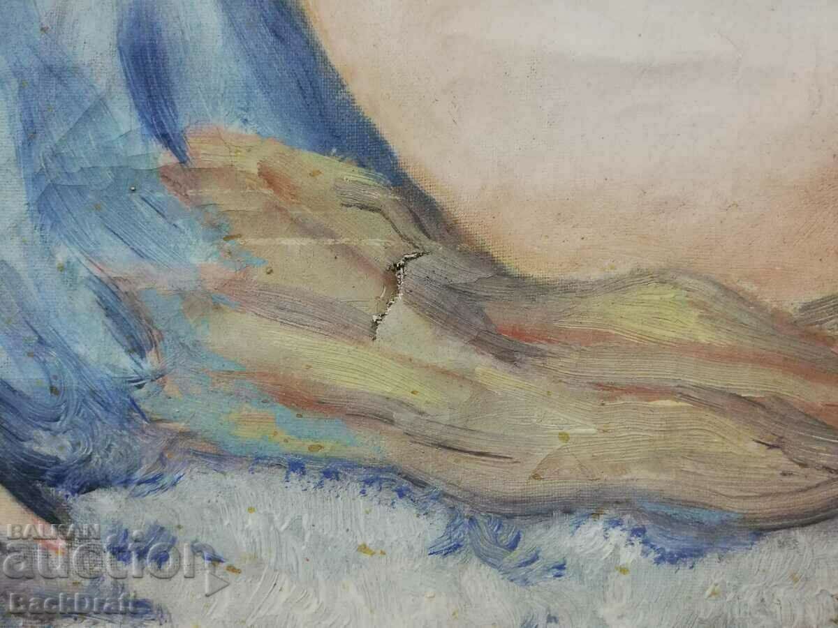 Old Oil Painting Canvas Erotica Nude Female Body - 5 Old Oil Painting Canvas Erotica Nude Female Body - 5